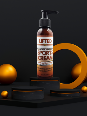 LIFTED SPORTS RECOVERY CREAM in a 4 oz bottle.