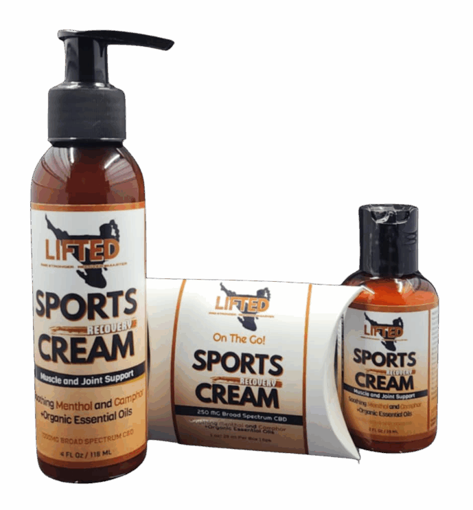 LIFTED Sports Recovery Cream Trio of sizes